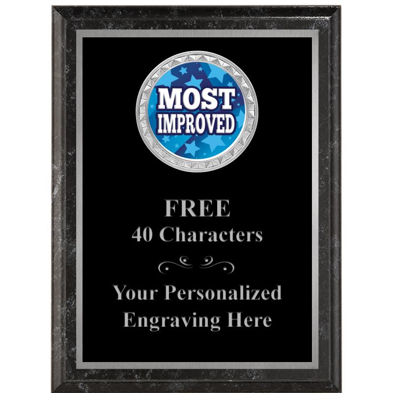 6X8 BLACK EXECUTIVE INS PLQ SV