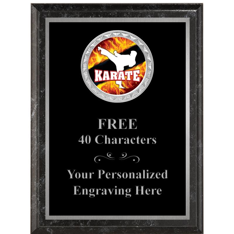 6X8 BLACK EXECUTIVE INS PLQ SV