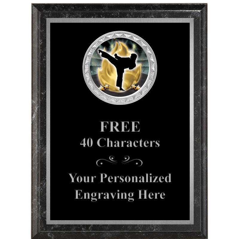 6X8 BLACK EXECUTIVE INS PLQ SV