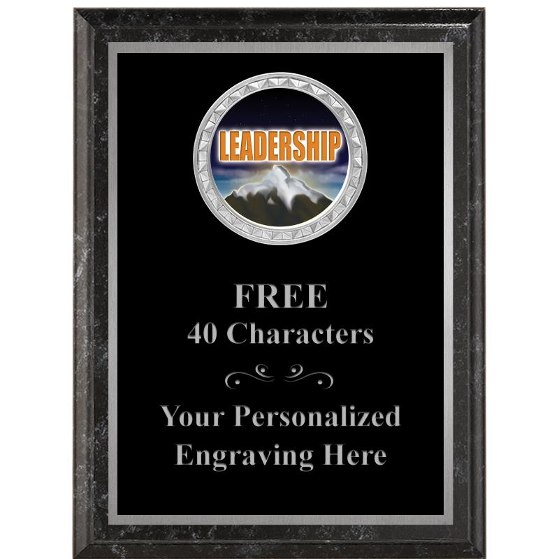 6X8 BLACK EXECUTIVE INS PLQ SV