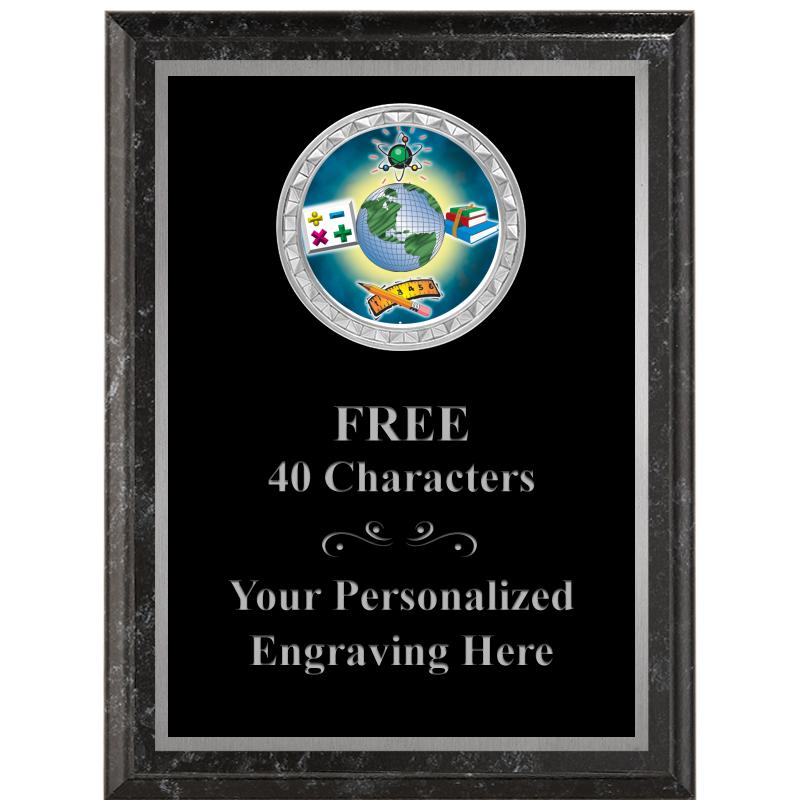 6X8 BLACK EXECUTIVE INS PLQ SV