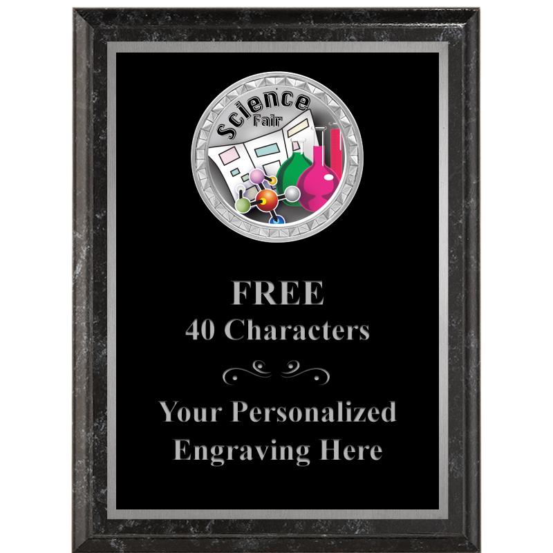 6X8 BLACK EXECUTIVE INS PLQ SV