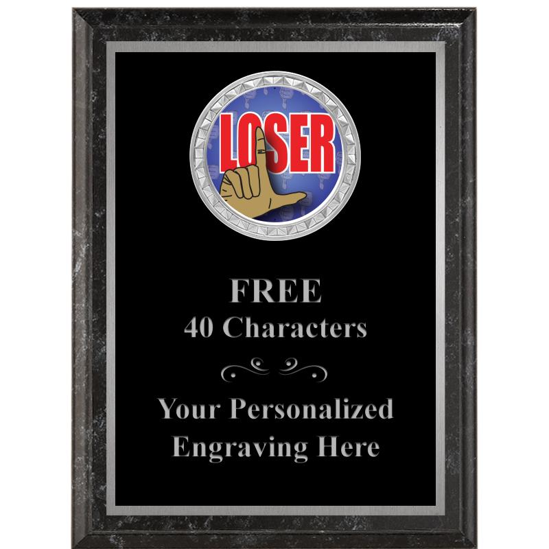 6X8 BLACK EXECUTIVE INS PLQ SV