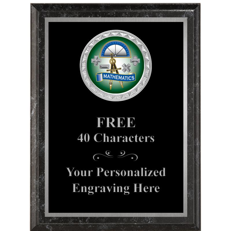 6X8 BLACK EXECUTIVE INS PLQ SV