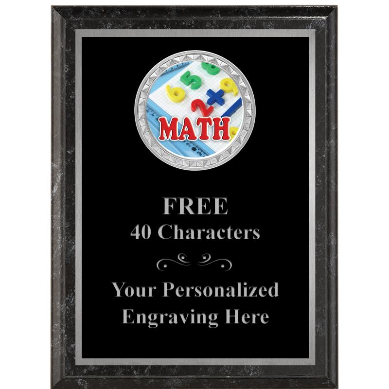 6X8 BLACK EXECUTIVE INS PLQ SV