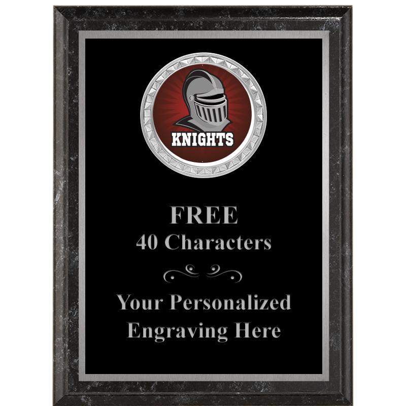 6X8 BLACK EXECUTIVE INS PLQ SV