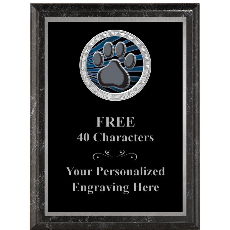 6X8 BLACK EXECUTIVE INS PLQ SV