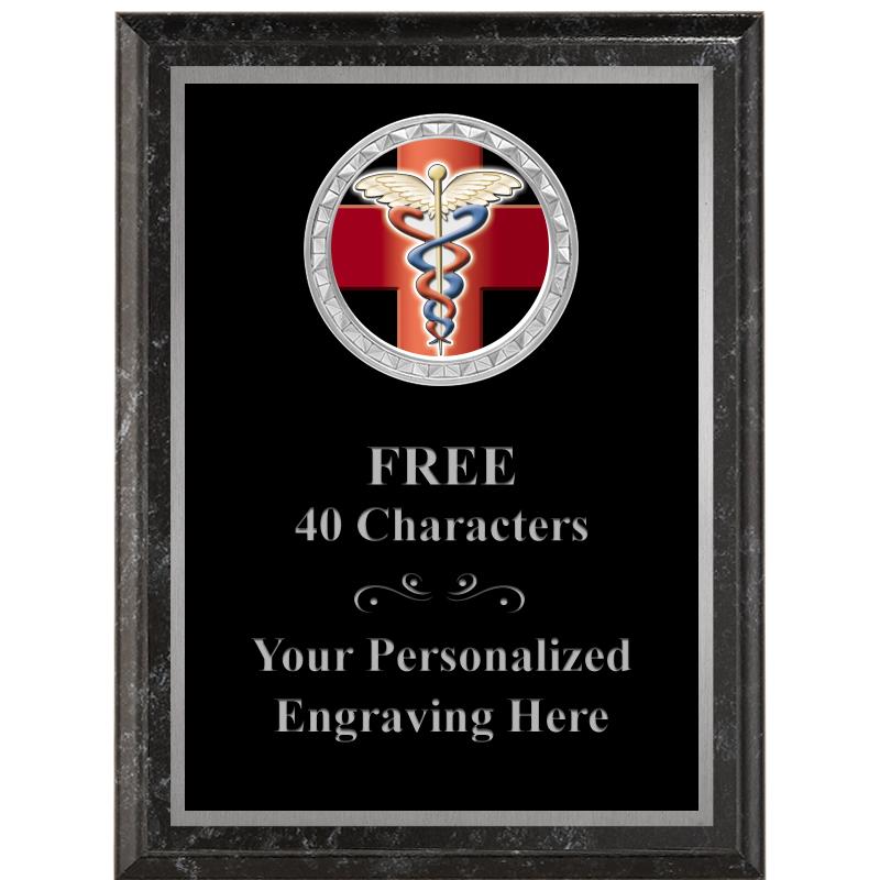 6X8 BLACK EXECUTIVE INS PLQ SV