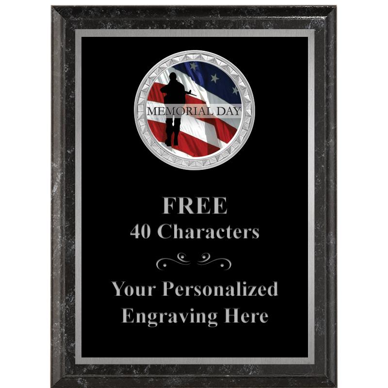 6X8 BLACK EXECUTIVE INS PLQ SV