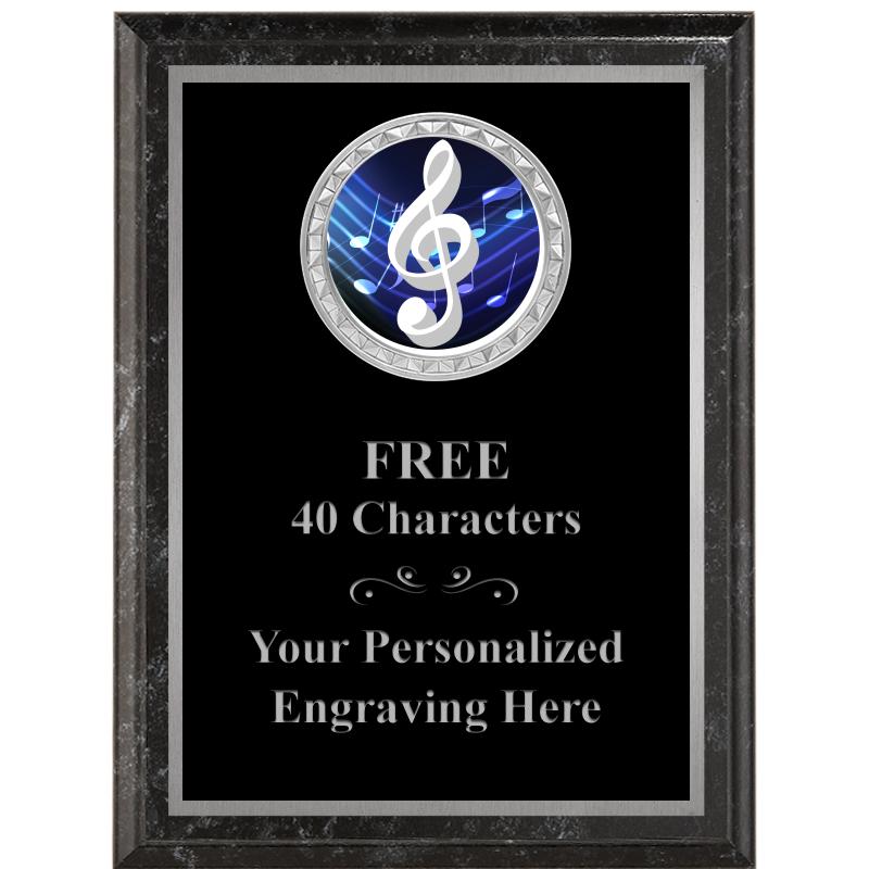 6X8 BLACK EXECUTIVE INS PLQ SV