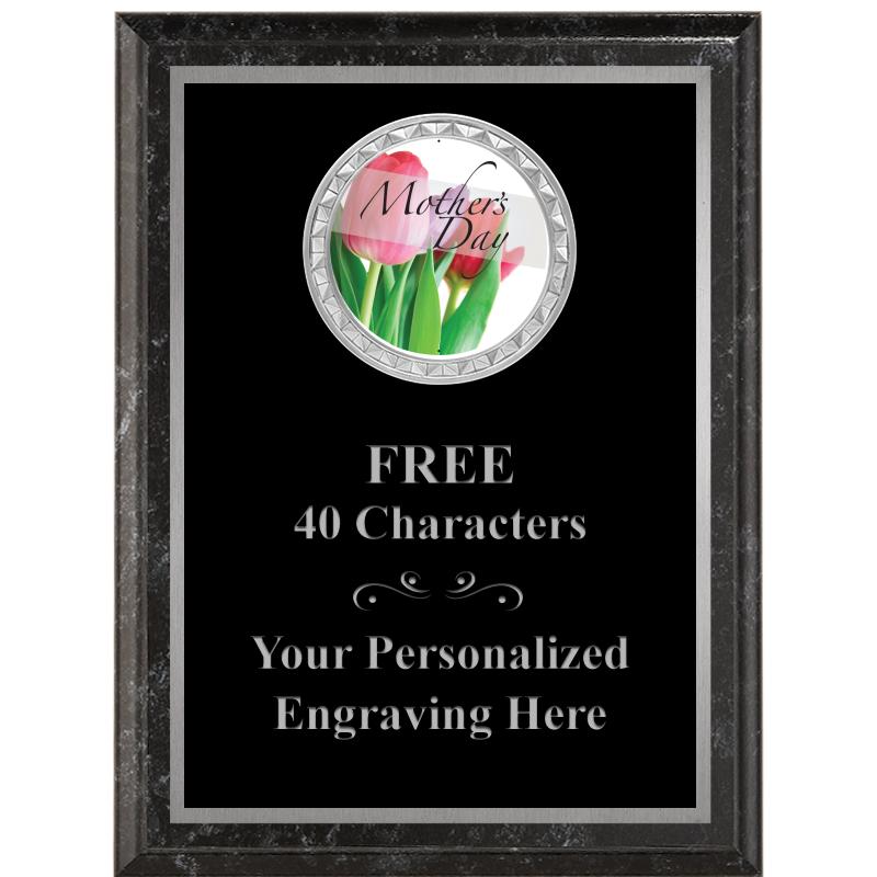 6X8 BLACK EXECUTIVE INS PLQ SV