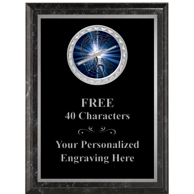 6X8 BLACK EXECUTIVE INS PLQ SV