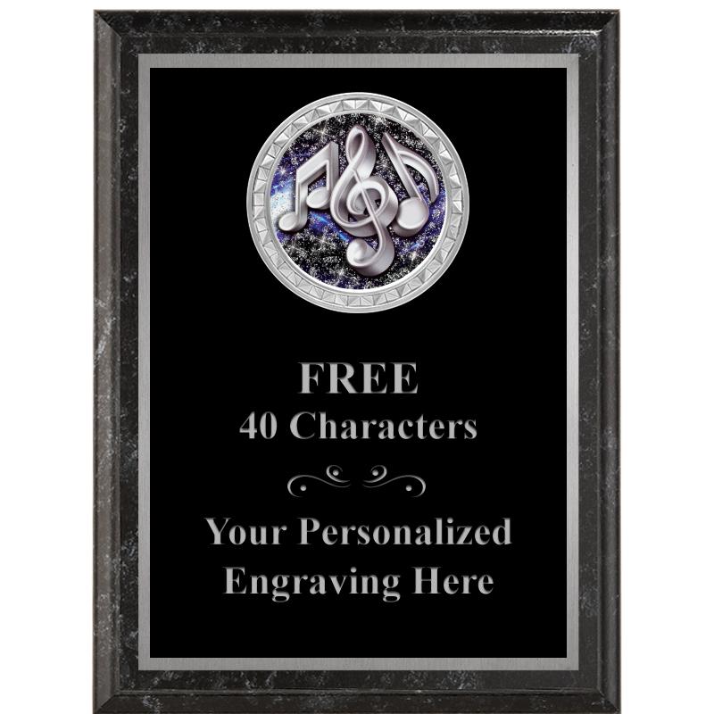 6X8 BLACK EXECUTIVE INS PLQ SV