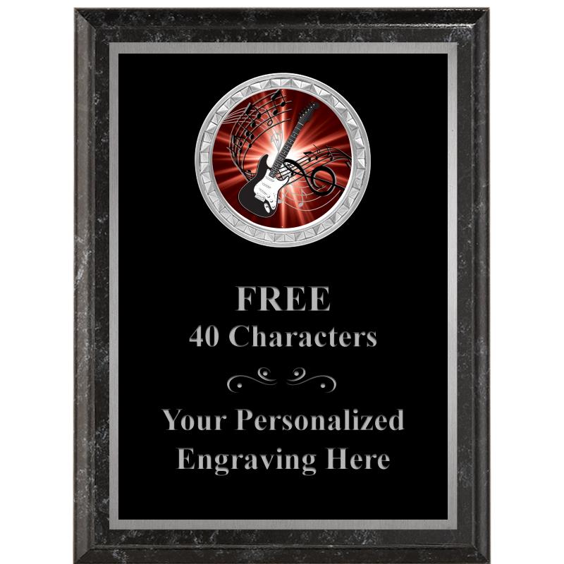 6X8 BLACK EXECUTIVE INS PLQ SV