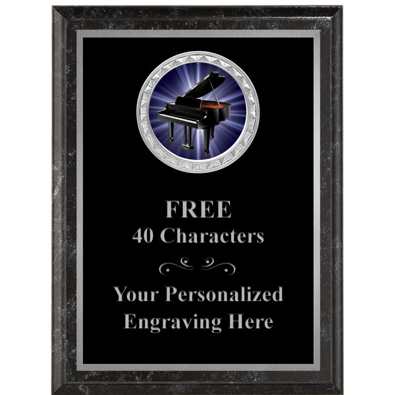 6X8 BLACK EXECUTIVE INS PLQ SV