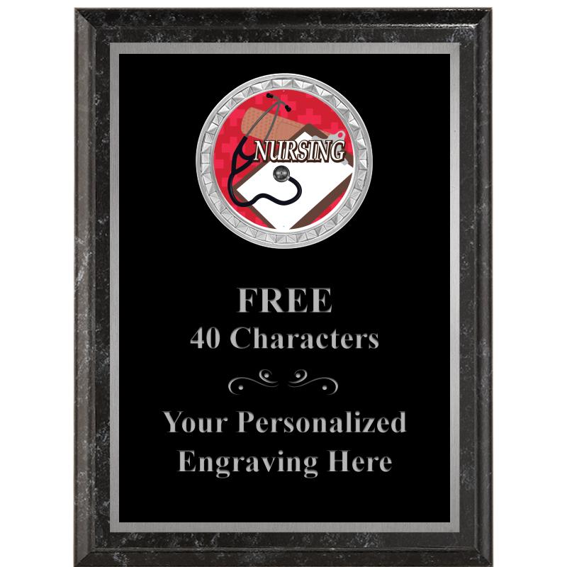 6X8 BLACK EXECUTIVE INS PLQ SV