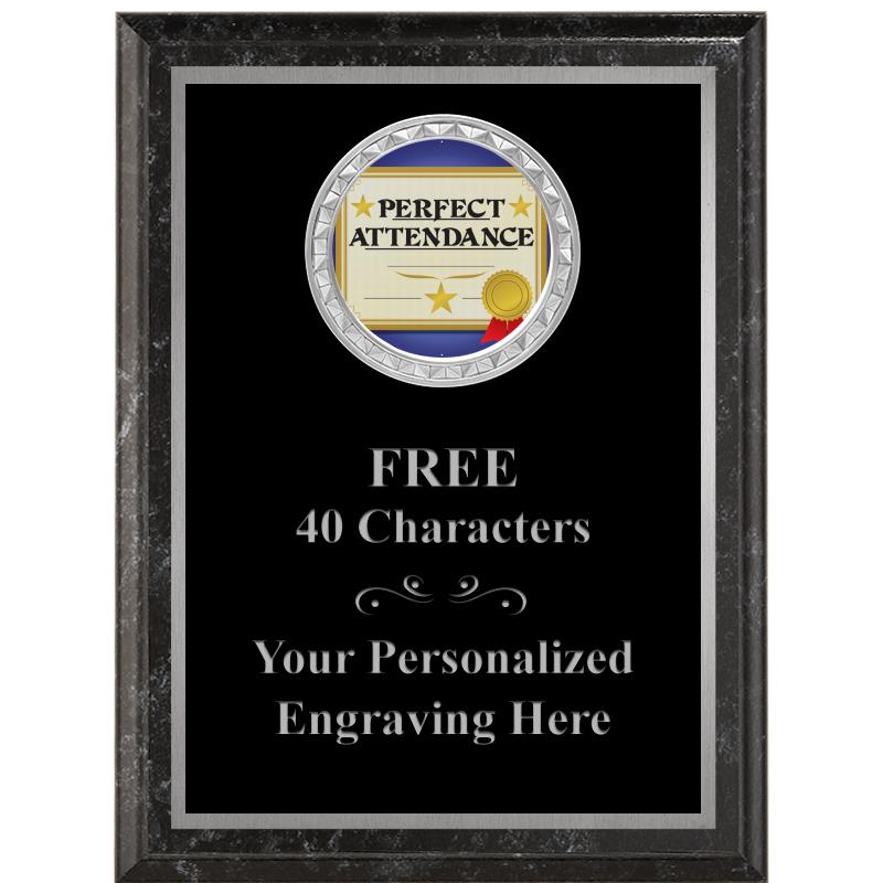 6X8 BLACK EXECUTIVE INS PLQ SV