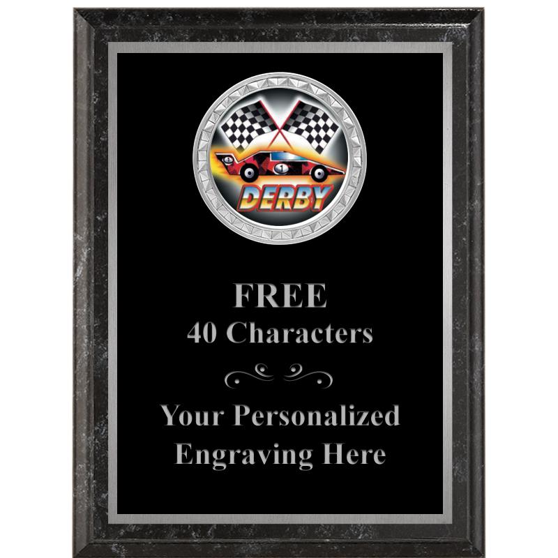 6X8 BLACK EXECUTIVE INS PLQ SV