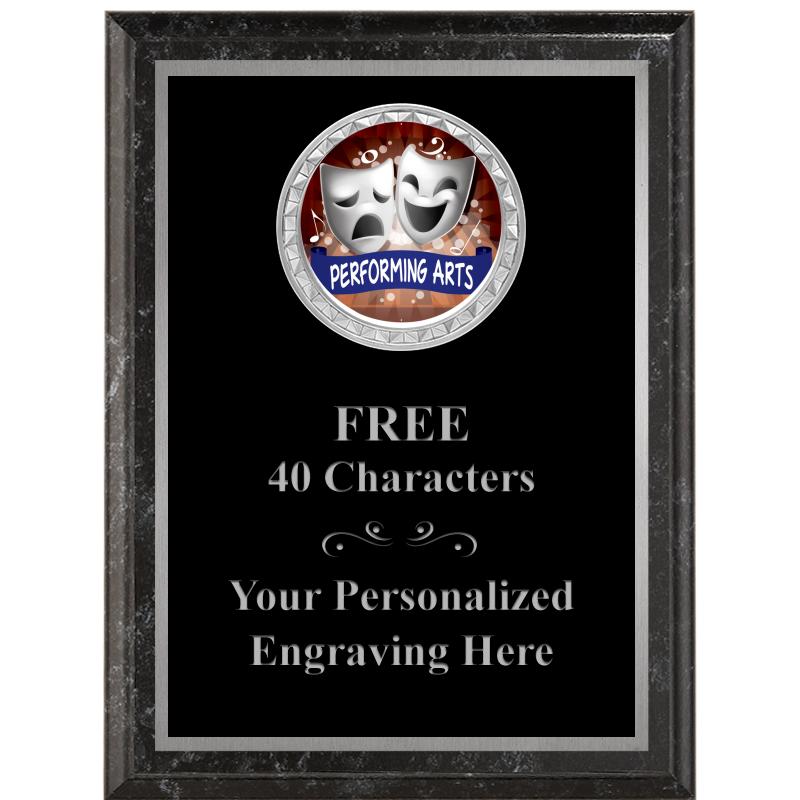 6X8 BLACK EXECUTIVE INS PLQ SV