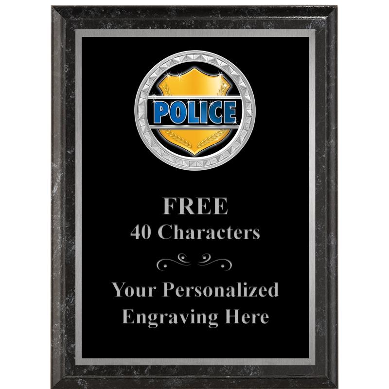 6X8 BLACK EXECUTIVE INS PLQ SV