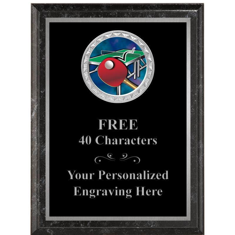 6X8 BLACK EXECUTIVE INS PLQ SV