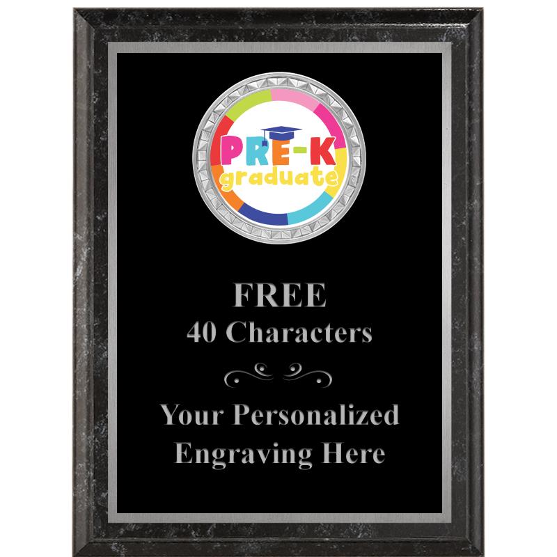 6X8 BLACK EXECUTIVE INS PLQ SV