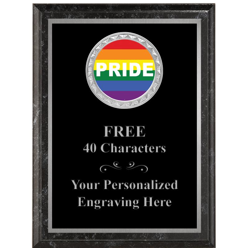 6X8 BLACK EXECUTIVE INS PLQ SV