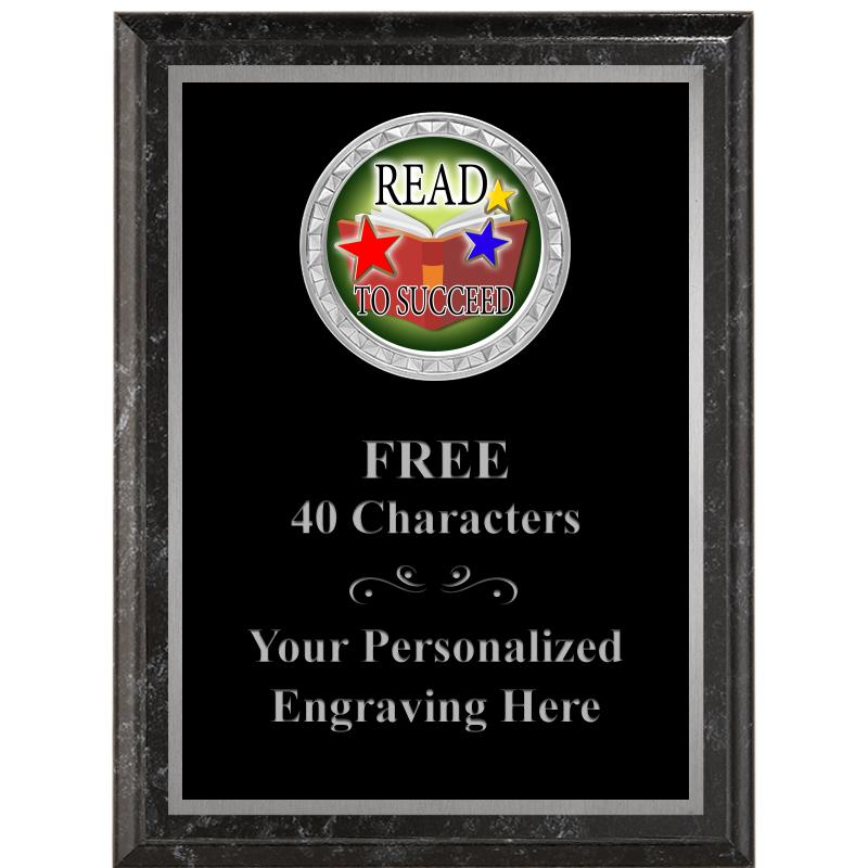 6X8 BLACK EXECUTIVE INS PLQ SV