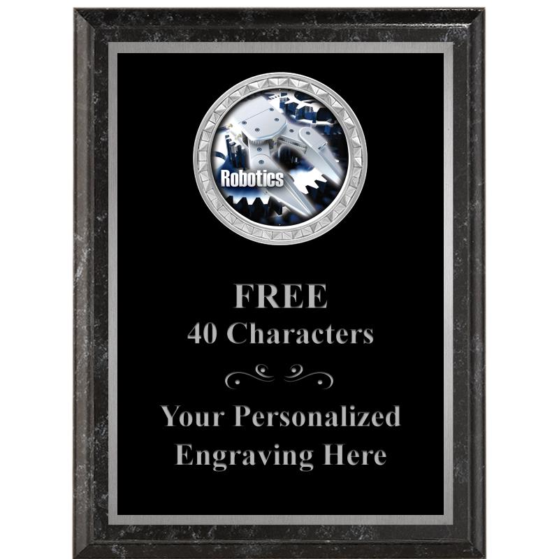 6X8 BLACK EXECUTIVE INS PLQ SV