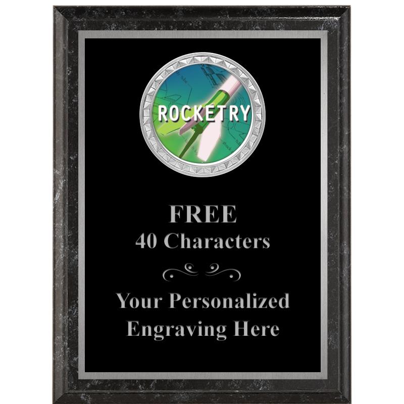 6X8 BLACK EXECUTIVE INS PLQ SV