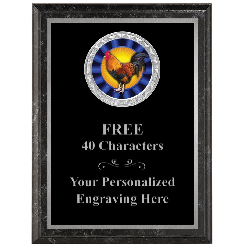 6X8 BLACK EXECUTIVE INS PLQ SV