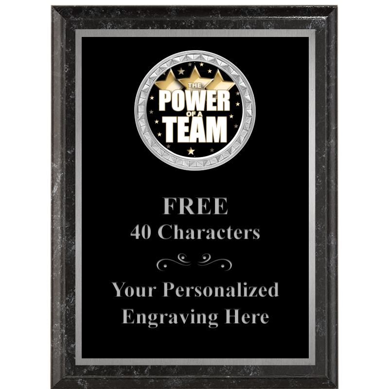 6X8 BLACK EXECUTIVE INS PLQ SV