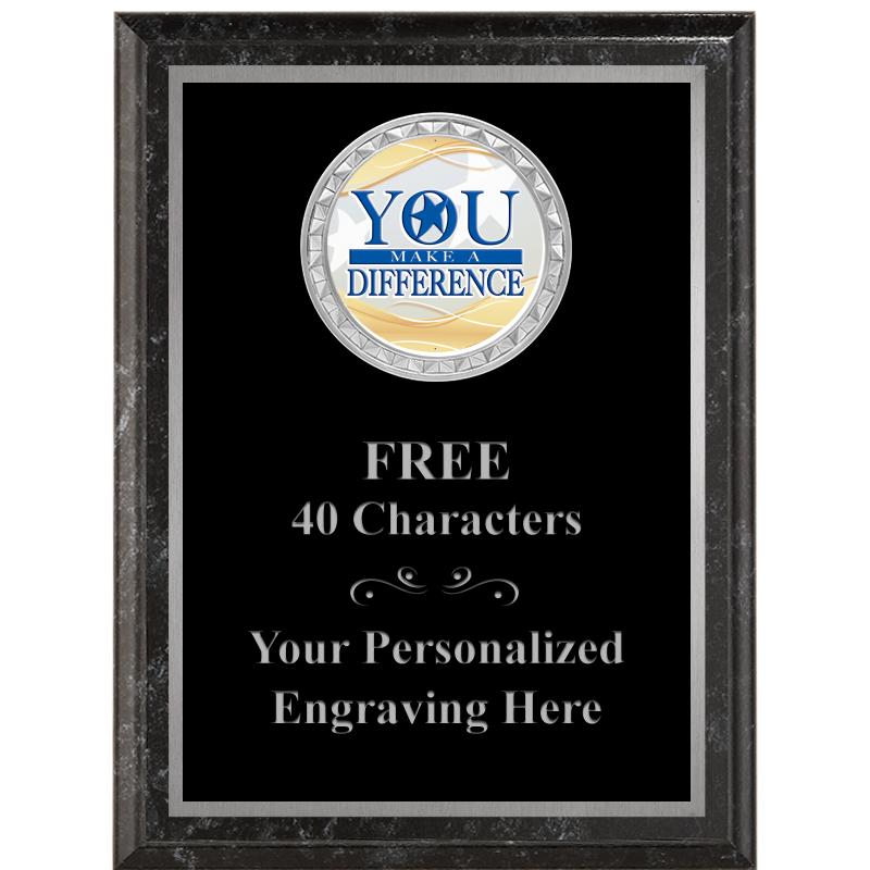 6X8 BLACK EXECUTIVE INS PLQ SV