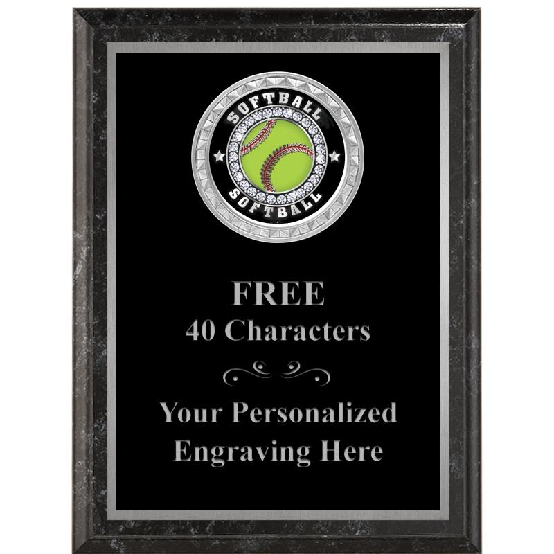 6X8 BLACK EXECUTIVE INS PLQ SV