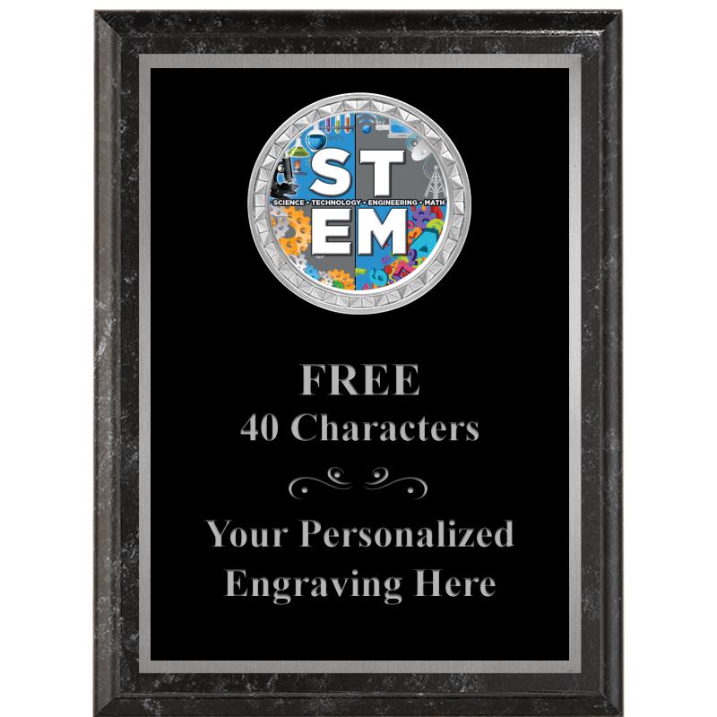 6X8 BLACK EXECUTIVE INS PLQ SV