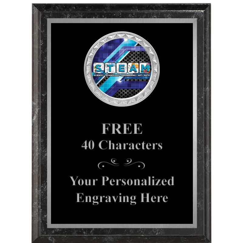 6X8 BLACK EXECUTIVE INS PLQ SV