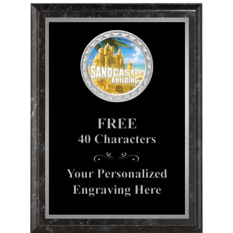 6X8 BLACK EXECUTIVE INS PLQ SV