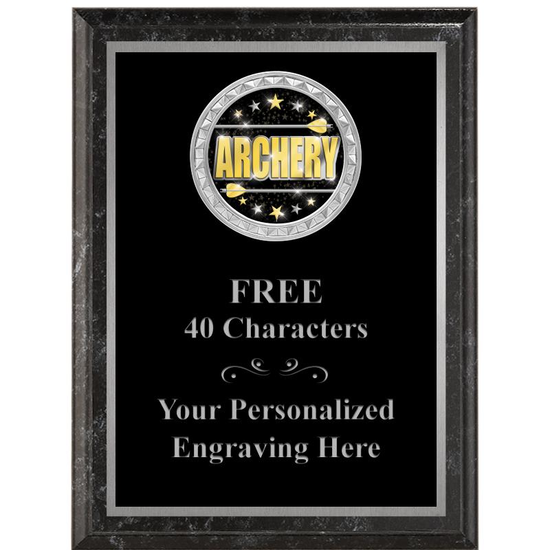 6X8 BLACK EXECUTIVE INS PLQ SV