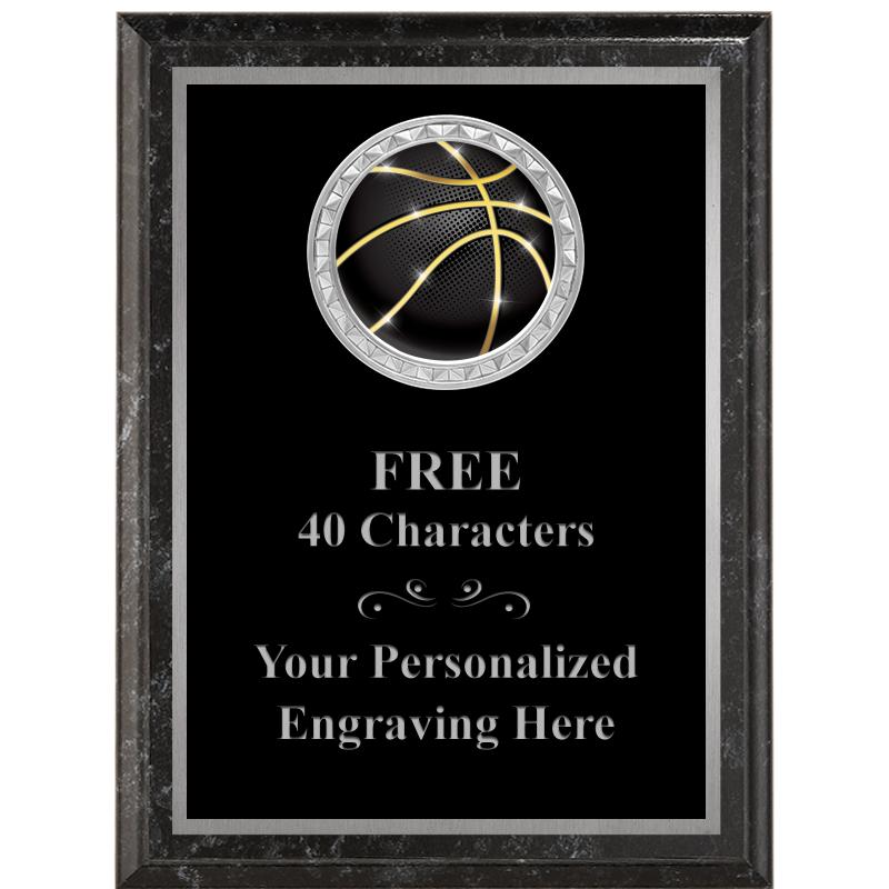 6X8 BLACK EXECUTIVE INS PLQ SV