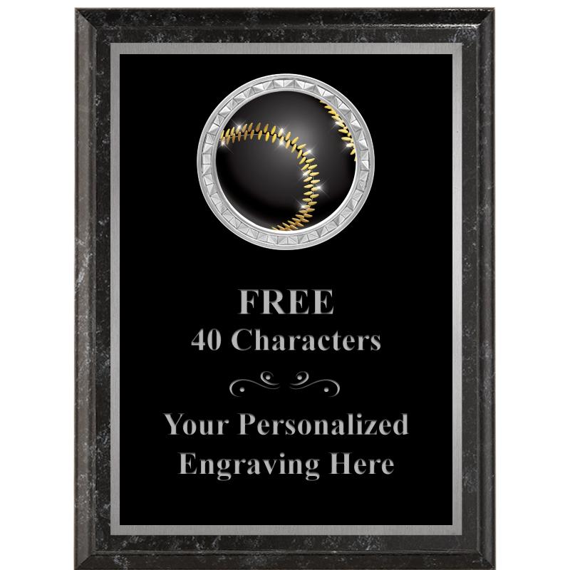 6X8 BLACK EXECUTIVE INS PLQ SV