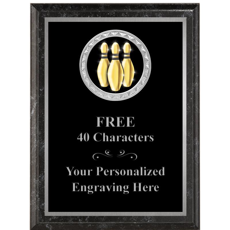 6X8 BLACK EXECUTIVE INS PLQ SV