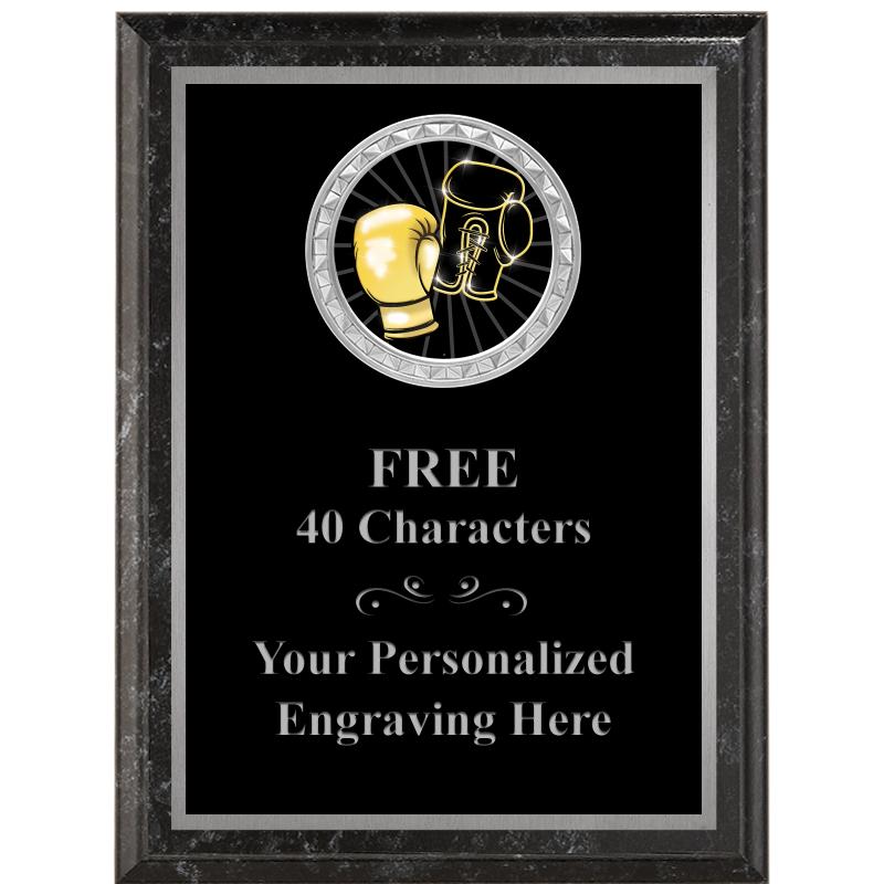 6X8 BLACK EXECUTIVE INS PLQ SV