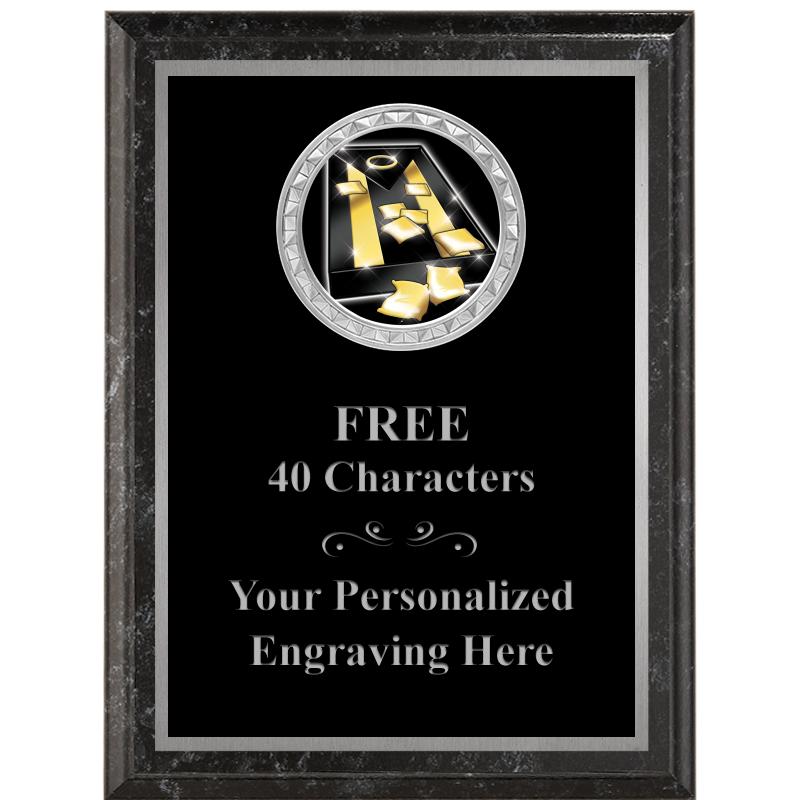 6X8 BLACK EXECUTIVE INS PLQ SV