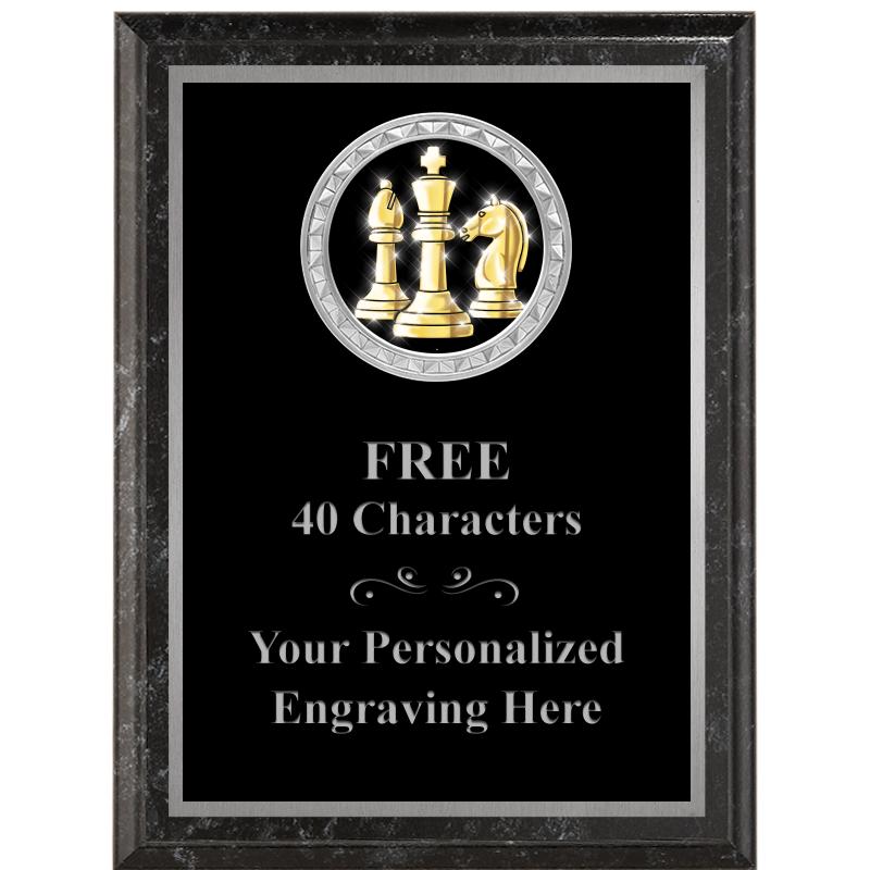 6X8 BLACK EXECUTIVE INS PLQ SV