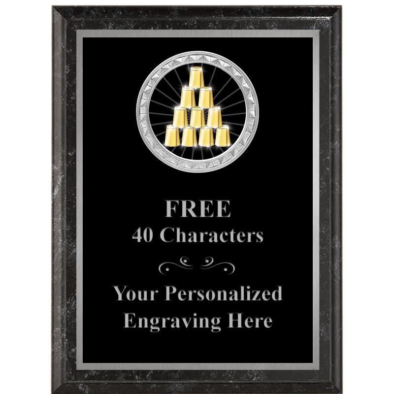 6X8 BLACK EXECUTIVE INS PLQ SV