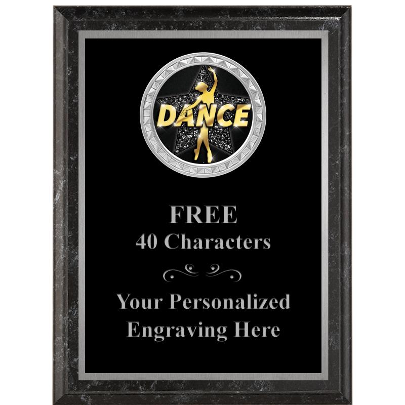 6X8 BLACK EXECUTIVE INS PLQ SV