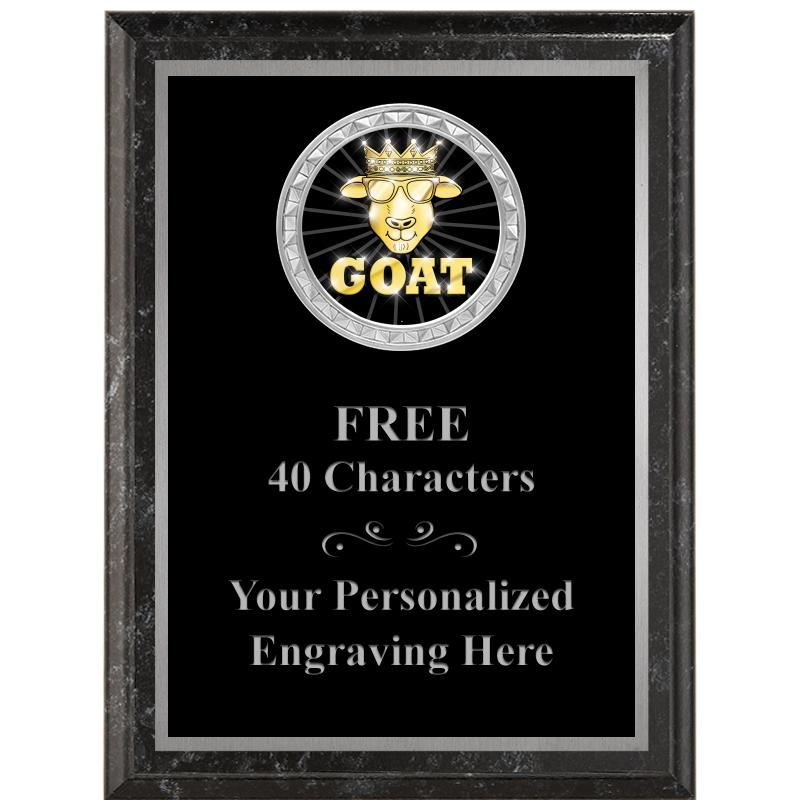 6X8 BLACK EXECUTIVE INS PLQ SV