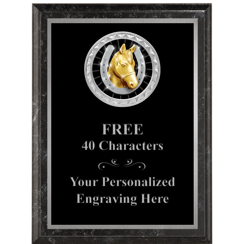 6X8 BLACK EXECUTIVE INS PLQ SV