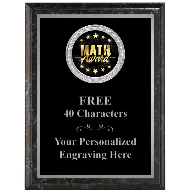 6X8 BLACK EXECUTIVE INS PLQ SV