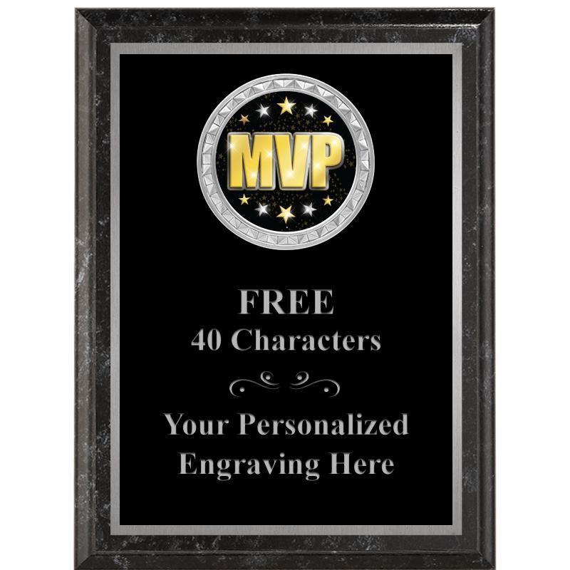 6X8 BLACK EXECUTIVE INS PLQ SV